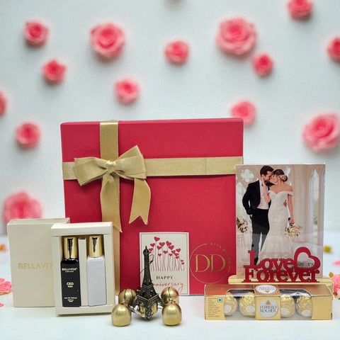 Romantic Bliss Anniversary Gift Hamper for Husband & Wife