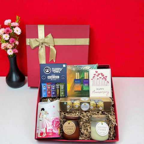 The Love Story Anniversary Gift Hamper for Husband & Wife