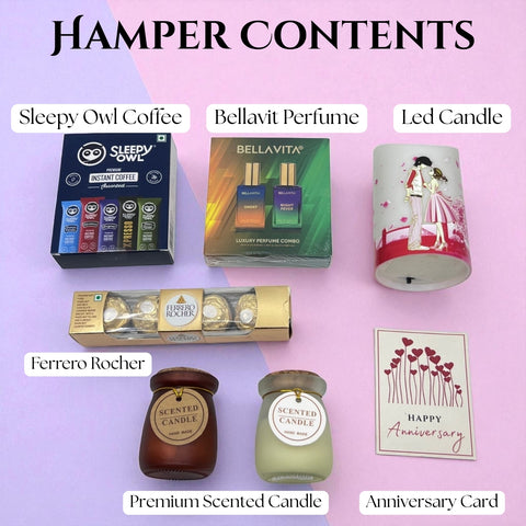 The Love Story Anniversary Gift Hamper for Husband & Wife