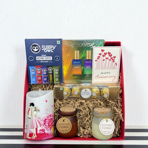 The Love Story Anniversary Gift Hamper for Husband & Wife