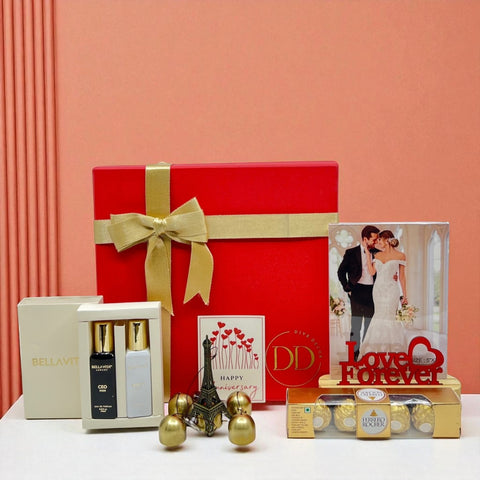 Romantic Bliss Anniversary Gift Hamper for Husband & Wife